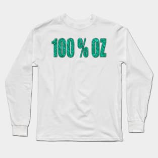 Aqua 100 percent OZ Long Sleeve T-Shirt